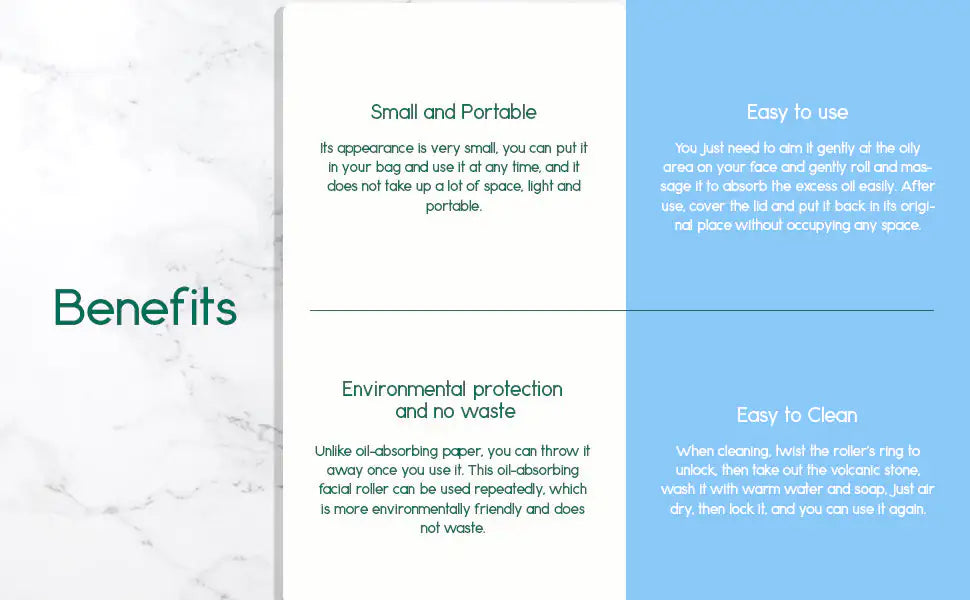 Volcanic Oil-Absorbing Face Roller – Instant Shine Control