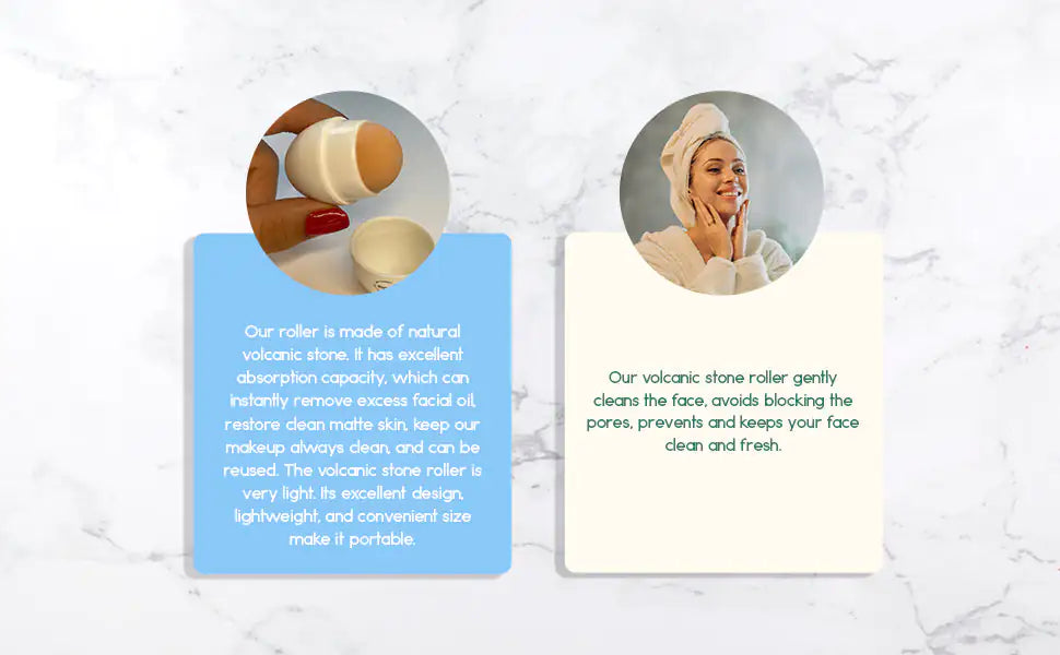 Volcanic Oil-Absorbing Face Roller – Instant Shine Control