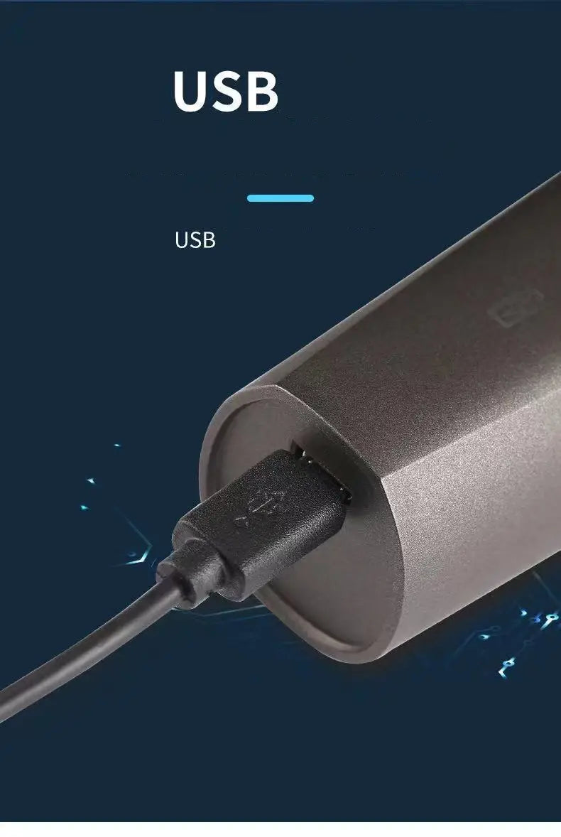 Rechargeable 3-in-1 Electric Razor for Men – Trimmer & Shaver
