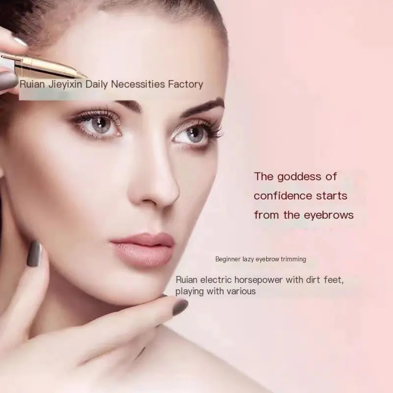 Rechargeable Electric Eyebrow Trimmer — Multi-Function Personal Grooming Tool